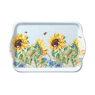 Tablett Melamin 13 x 21 cm,  Sunflower And Wheat Blue  AMBIENTE