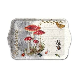 Tablett Melamin 13 x 21 cm,  Fly Agaric And Beetle  AMBIENTE