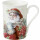 Becher Bone China IHR   ( SANTAS WREATH cream ) Durchmesser 8,5 cm, Höhe 8,5 cm