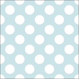 Serviette 33 x 33 cm  3 lagig, 20 Stück pro Packung Big dots light blue FSC Mix  "AMBIENTE