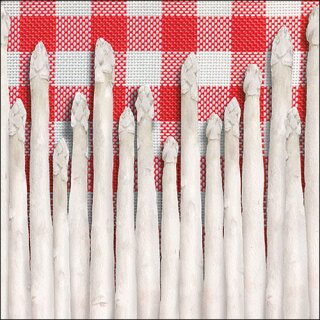 Serviette 33 x 33 cm  3 lagig, 20 Stück pro Packung  Best asparagus FSC Mix  "AMBIENTE