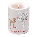 Windlicht Kerze D 10 cm; H 12  cm, BIG Sniffing deer...