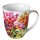 Becher - Mug - Tasse Tee / Kaffee Becher Bone China 0,4 L; 10,5 cm Hoch- Ø9,5cm  Tulips  AMBIENTE