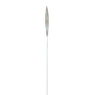 Metall Aloe "Lutty" zum Stecken, H35cm, rost-blau Stab 70 cm