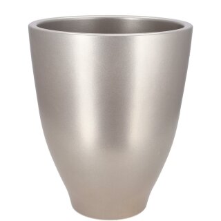 Keramik Vase "Pruna", D16cm, H20cm, für TO14 champagner matt