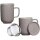 Becher 360ml mit Sieb & Deckel Jasper taupe