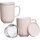 Becher 360ml mit Sieb & Deckel Jasper rose