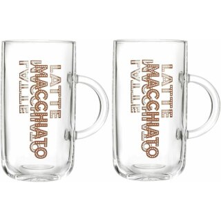 Latte Macchiato Glas 2er Set 270ml Lio in GK R&B