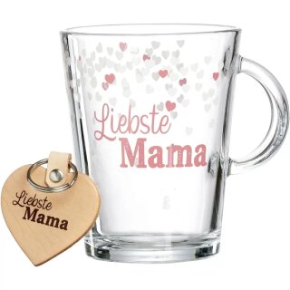 Becher mit Schlüsselanhänger 380ml Liebste Mama Family R&B